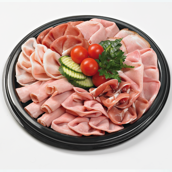 Schinkenaufschnittplatte